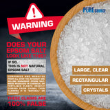Epsom Salt Unscented 1kg Pouch – product image 4
