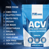 Apple Cider Vinegar 500mg Tablets – product image 3