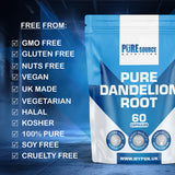 Pure Source Nutrition Dandelion 60 Capsules