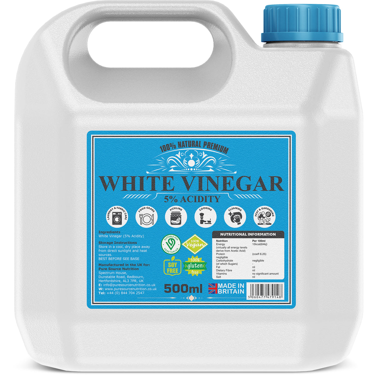 White Spirit Vinegar 5% Acidity – Blue Label – product image 1