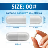 Empty Gelatin Capsules White – Size 00 / 0 / 1 – product image 4