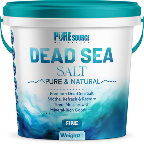 Dead Sea Salt Fine 1kg – Bucket – product image 1