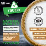 Epsom Salt Unscented 1kg Pouch – product image 2