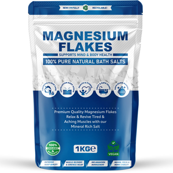 Magnesium Flakes 1kg Pouch