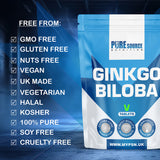 Ginkgo Biloba 120mg Tablets (50:1 Extract) – product image 4