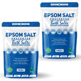 Epsom Salt Unscented 1kg Pouch – product image 9