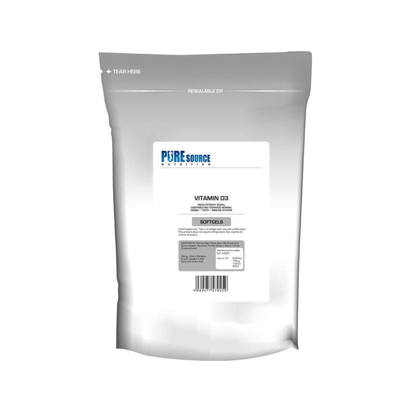 PSN Vitamin D3 5000iu Softgels - White Label