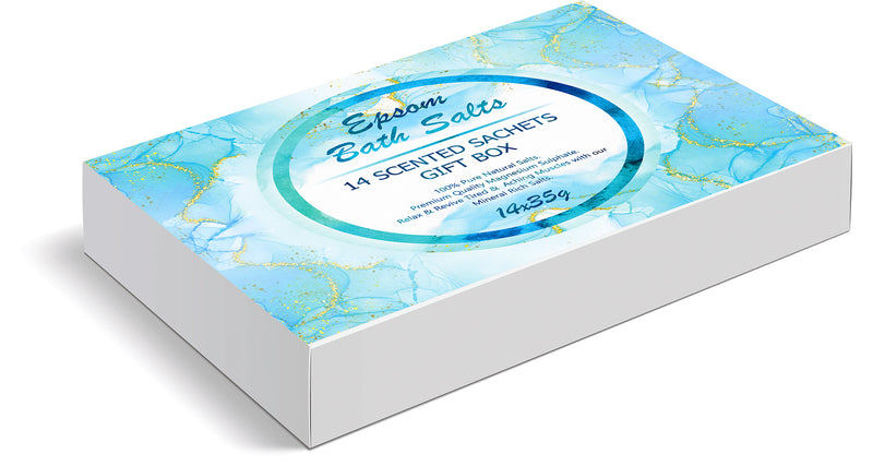 Pure Source Nutrition Epsom Bath Salt 14x35g Scented Gift Box